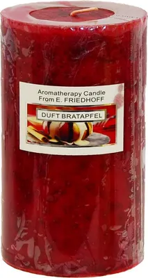 Produktbild von Duftkerze Stumpenkerze Bratapfel 9,5 cm