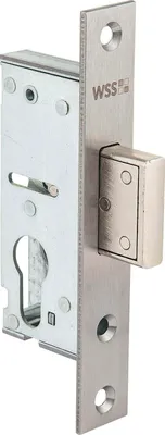 Produktbild von WSS Rohrrahmenschloss Flachstulp mit Riegel, DM 40, Edelstahl