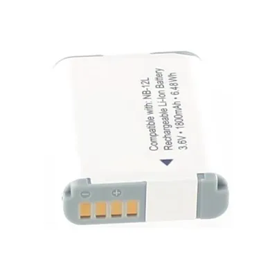 Produktbild von Akku für Canon PowerShot G1 X Mark II Li-Ion 3,6 Volt 1800 mAh schwarz.
