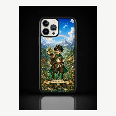 Imagen del producto de Funda para iPhone 13 Pro Max, carcasa protectora para teléfono móvil con diseño de Akio – LUNØIR ©