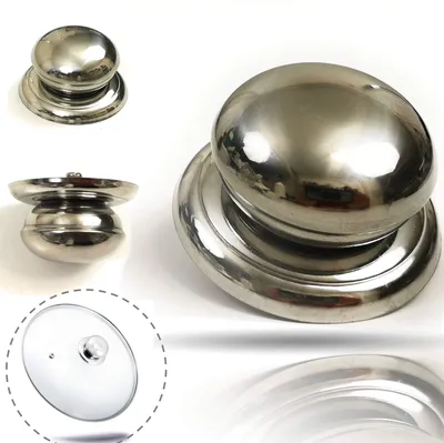 Ersatzgriff für Topfdeckel, Edelstahl, silber, 1 Stück