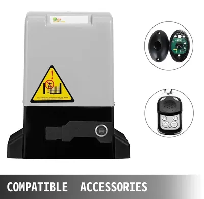 Productafbeelding van Automatische pootopener elektrisch 1300 LBS - Schuifpoortopener met tandheugel en afstandsbediening voor oprit en bedrijf