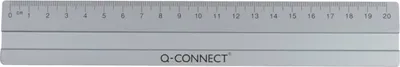Image de Q-Connect® KF03677 Règle Alu - 20 cm, argent