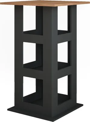 Produktbild von Bartisch Vicco Repose Goldkraft Eiche/Anthrazit 65 x 65 cm, Model 55587