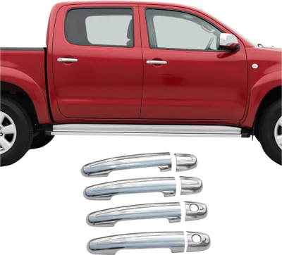 Image de Couverture de poignée de porte pour Toyota Hilux 2005-2015 en Acier chromé