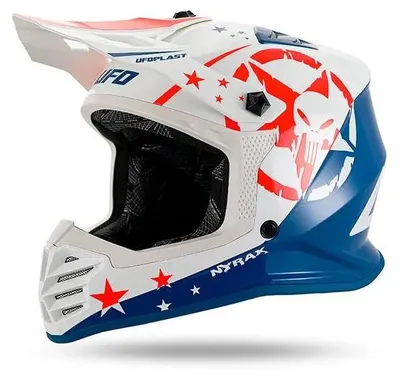 Immagine prodotto di Casco fuoristrada Ufo Korey, taglia Junior, colore bianco