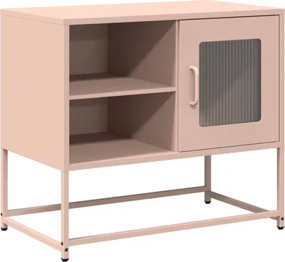 Obrázok produktu pre vidaXL TV skrinka ružová 68x39x60,5 cm oceľ