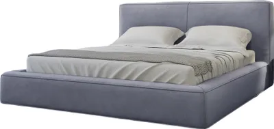 Produktbild von FURMEB24 - KALI 180 x 200 cm - Boxspringbett mit MATRAZE und zwei Bettk€sten - Polsterbett mit Holzrahmen - Doppelbett mit hohem Kopfteil - Jasmine -  Hellblau