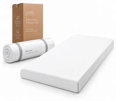 Produktbild von Matratze 90x200 cm H3 16 cm Schaummatratze mit  , rutschfester Unterseite, Griffen und abnehmbarem Bezug