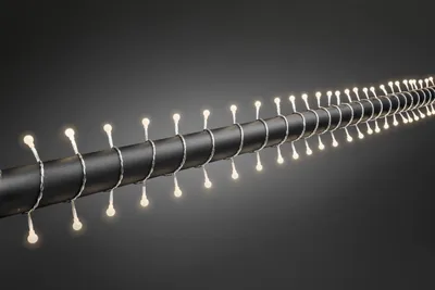 Produktbild von Konstsmide - LED Globelichterkette, runde Dioden, 80 warm weiße Dioden, 24V Außentrafo, transparentes Kabel; 3691-103