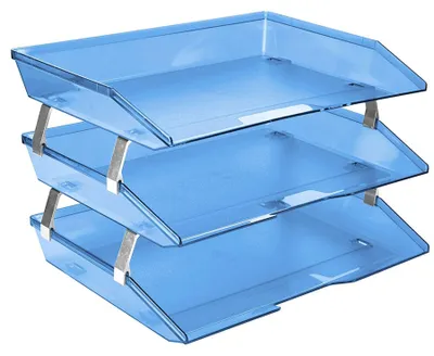 Zdjęcie produktu dla Omgoods - Plastikowy segregator biurowy, 3-warstwowy