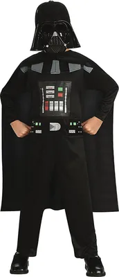 Produktbild von Darth Vader Kostüm-Overall für Kinder Kindergröße: 98-104