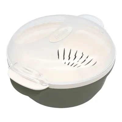 A product shot of a microwave steamer.