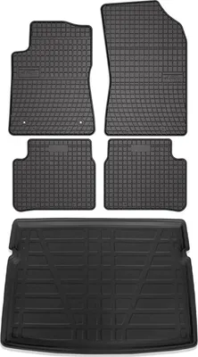 Image de Tapis & bac de coffre Set pour Citroen C3 bicorps 2016-2024 Caoutchouc 5x