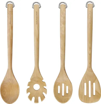 Produktbild von KitchenAid 4-teiliges Küchenhelferset, Farbe:Braun