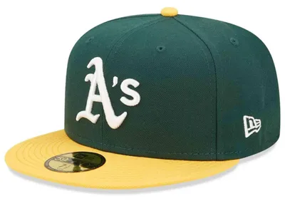 Produktbild von New Era 59FIFTY Cap MLB Oakland Athletics dark green 7 5/8