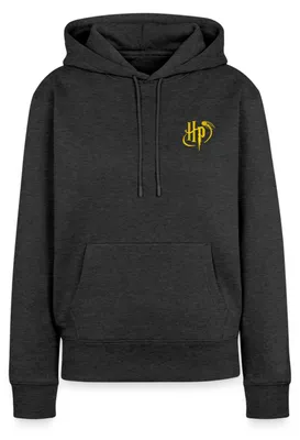 Produktbild von Spreadshirt Harry Potter kleines Logo Stick Damen Premium Hoodie, XL, Anthrazit meliert