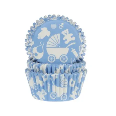 Produktbild von 50 Muffinförmchen Baby Blau