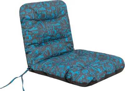 Immagine prodotto di Cuscino da giardino, cuscino per sedia da giardino, seduta confortevole, cuscino per poltrona, cuscino per sedia, cuscino reclinabile, blu caffè, 96 x 48 cm