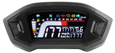 Obrázek produktu pro LCD displej otáčkoměru a ukazatele rychlosti, vodotěsný, určený pro motocykly se 1, 2 nebo 4 válci