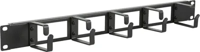 Produktbild von LOGON RAO110BL, Kabelmanagementtafel, Aluminium, Schwarz