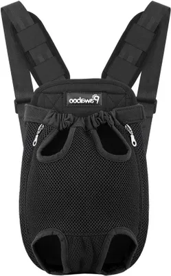 Produktbild von Famanu Hundetransportrucksack Verstellbar - Schwarz