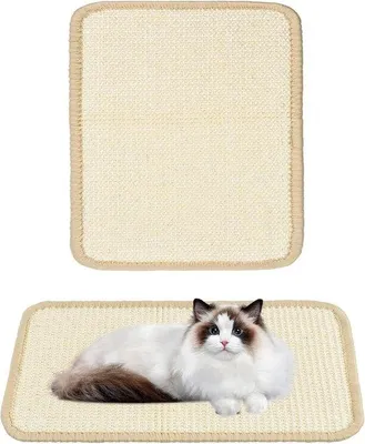 Immagine prodotto di Tappetino tiragraffi per gatti, in sisal, 30 x 40 cm, resistente ai graffi, da utilizzare come base per la carta da parati