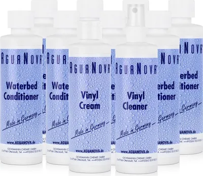 Produktbild von 8x AguaNova Wasserbett Conditioner 250 ml & 1x Vinlcream 240ml & 1x Vinylreinig