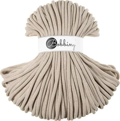 Zdjęcie produktu dla Bobbiny Jumbo 9 mm 100 m Beige Sznurek