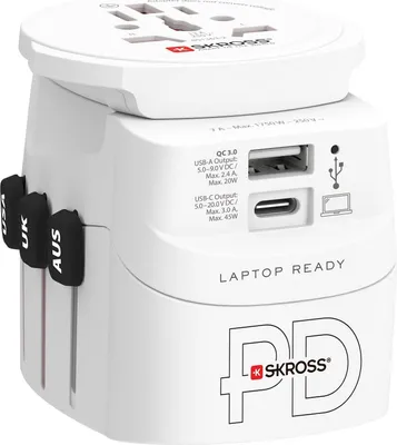 Produktbild von Skross PRO Light USB A/C 45PD World Reiseadapter, Weltweit