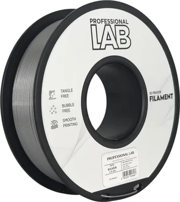 Produktbild von PETG Silber 1.75mm – 1kg Hochfestes 3D Drucker Filament | Prof. Lab