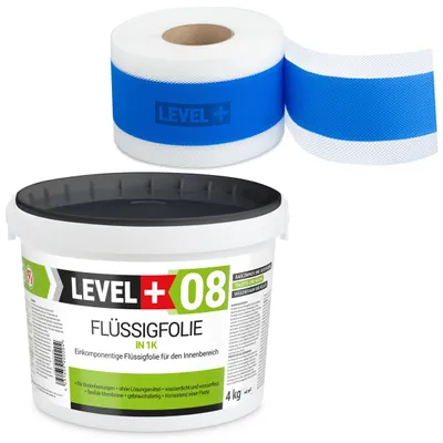 Produktbild von Dichtset Duschabdichtung Bandset Dichtband 5m Flüssigfolie 4Kg SET304