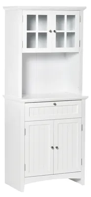 Immagine prodotto di Mobile Dispensa Alto 4 Ante 1 Cassetto 68,6x40x164 cm in MDF Bianco
