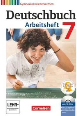 Produktbild von Deutschbuch 7. Schuljahr. Gymnasium Niedersachsen. Arbeitsheft mit Lösungen und Übungs-CD-ROM