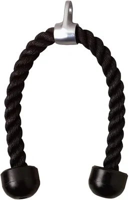 Immagine prodotto di Cavo di resistenza per bicipiti - 70 cm - Metallo e nylon - Nero