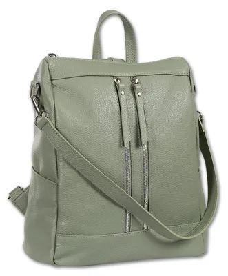 Produktbild von Toscanto Damen Cityrucksack Leder Rucksack hellgrün D2ORT100RL