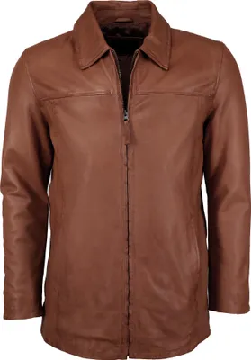 Produktbild von JCC Lederjacke Saros Herren dark cognac 50