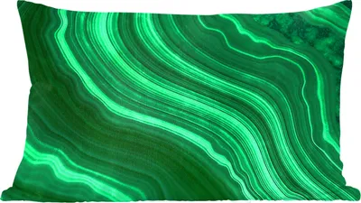 Produktbild von MuchoWow® Zierkissen Sofakissen Wohnzimmer Dekokissen 50x30 cm Achat - Grün - Edelsteine - Marmor - Wohnzimmerdekoration - Polster mit Photo