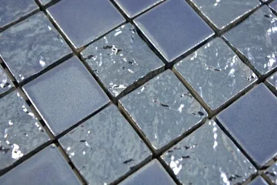 Produktbild von Handmuster Keramik Mosaik Baku blau Mosaikfliese Wand Fliesenspiegel Küche Bad MOS18-0004_m