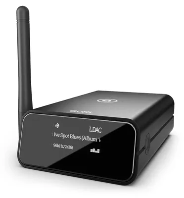 Produktbild von Bluetooth-Empfänger – Bluetooth 5.3, Musikempfänger – Hi-Res Audio DAC, 32 Bit, 384 kHz – Schwarz
