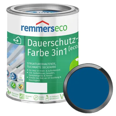 Produktbild von REMMERS Dauerschutz-Farbe 3in1 [eco] - 2.5 Liter (ENZIANBLAU)