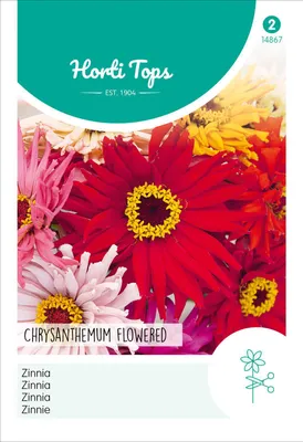 Produktbild von Zinnie Chrysanthemenblütige Mischung | Blumensamen von Hortitops
