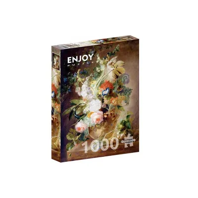 Obrázok produktu pre Puzzle 1000 dielov Enjoy – Jan van Huysum: Váza s kvetmi