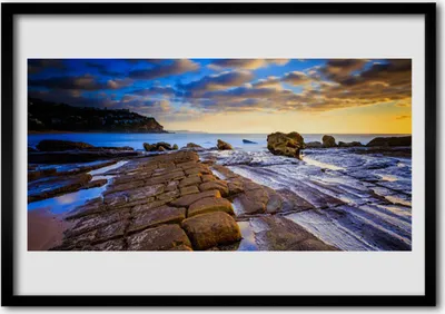 Produktbild von Bild 100x70 MDF-Rahmen Wandkunst Strandlandschaften