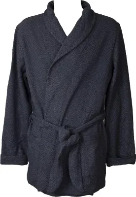 Produktbild von RAGNO Kurzer gekreuzter Herren-Bademantel mit Taschen und Öko-Milan-Wintergürtel aus Baumwollmischung Artikel U588NS, Taglia 52, Cotone 50%,Poliestere 50%