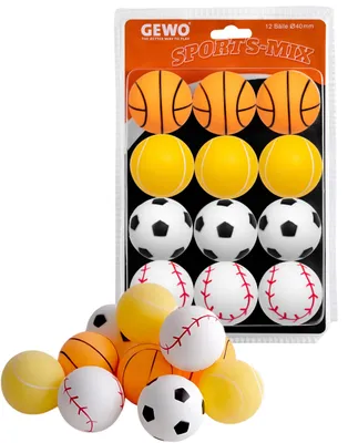 Obrázok produktu pre Pingpongové loptičky, 12 kusov, farebné, vysokej kvality, priemer 40+ mm