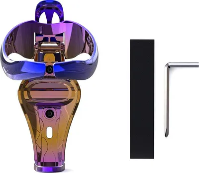 Obrázok produktu pre Držiak na fľašu na motocykel, skladací, stabilný, odolný, ľahký, vyrobený z ABS plastu, farba: titánová