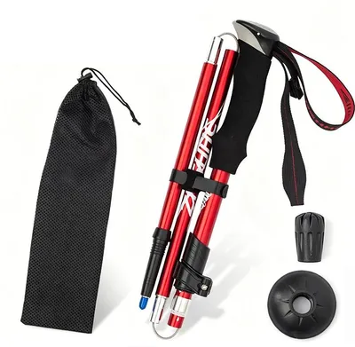 Produktbild von Wanderstöcke – Trekkingstöcke – Carbon – Teleskop – 95–110 cm – höhenverstellbar – leichte Wanderstöcke – für Wandern, Trekking & Trailrunning
