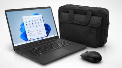 Produktbild von Schneller HP 17,3" Office Laptop – Intel Dual-Core, 8GB RAM, 512 SSD – Win 11 Pro Inkl. Tasche und Maus !
