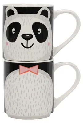 Obrázek produktu pro Dárková sada: 2 porcelánové hrnky pro děti, 2 x 265 ml